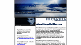 What Megamailservers.com website looked like in 2015 (8 years ago)