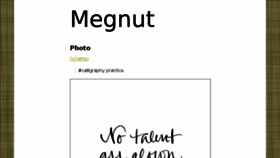 What Megnut.com website looked like in 2015 (8 years ago)