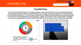 What Mehide.org website looked like in 2015 (8 years ago)