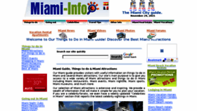 What Miami-info.com website looked like in 2015 (8 years ago)