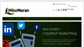 What Mikemoran.com website looked like in 2015 (8 years ago)
