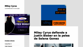 What Mileycyrus.es website looked like in 2015 (8 years ago)