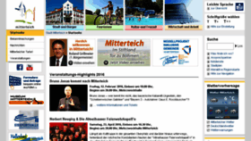 What Mitterteich.de website looked like in 2015 (9 years ago)