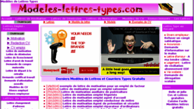What Modeles-lettres-types.com website looked like in 2015 (8 years ago)