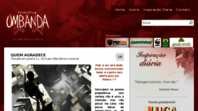 What Minhaumbanda.com.br website looked like in 2015 (8 years ago)