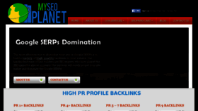 What Myseoplanet.com website looked like in 2015 (8 years ago)
