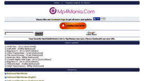 What Mp4mania.com website looked like in 2015 (8 years ago)