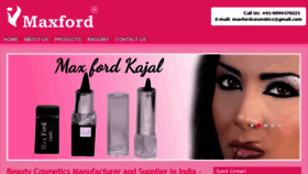 What Maxfordcosmetics.com website looked like in 2015 (8 years ago)