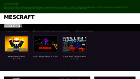 What Mescraft.com website looked like in 2015 (8 years ago)