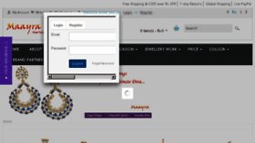 What Maayrajewellery.com website looked like in 2015 (8 years ago)
