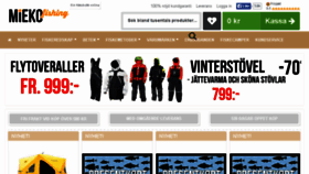 What Miekofishing.se website looked like in 2015 (9 years ago)
