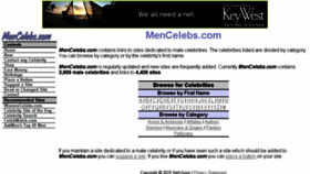 What Mencelebs.com website looked like in 2015 (8 years ago)