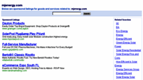 What Mjenergy.com website looked like in 2015 (9 years ago)