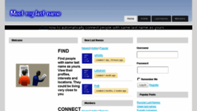 What Meetmylastname.com website looked like in 2015 (8 years ago)