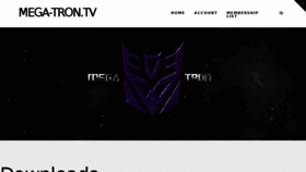 What Mega-tron.tv website looked like in 2015 (8 years ago)