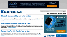 What Macpronews.com website looked like in 2015 (8 years ago)