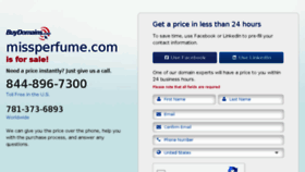 What Missperfume.com website looked like in 2015 (9 years ago)