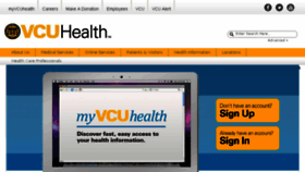 What Myvcuhealth.iqhealth.com website looked like in 2015 (8 years ago)