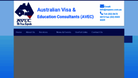 What Myavec.com.au website looked like in 2015 (8 years ago)