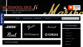 What Musiikkiliike.fi website looked like in 2015 (8 years ago)