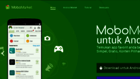 What Mobomarket.co.id website looked like in 2015 (8 years ago)