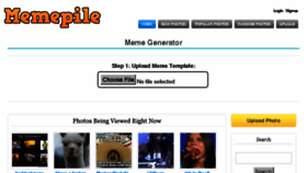What Memepile.com website looked like in 2016 (8 years ago)