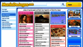What Maniadejogos.com website looked like in 2016 (8 years ago)