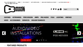 What Musicmakersweb.com website looked like in 2016 (8 years ago)