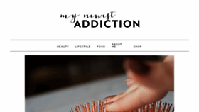 What Mynewestaddiction.com website looked like in 2016 (8 years ago)