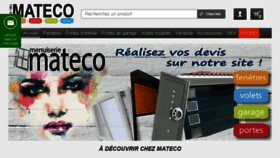 What Menuiseriemateco.fr website looked like in 2016 (8 years ago)