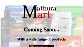 What Mathuramart.com website looked like in 2016 (8 years ago)