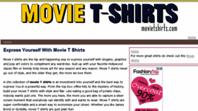 What Movietshirts.com website looked like in 2016 (8 years ago)