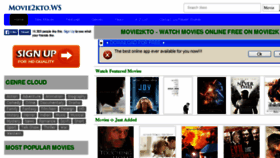 What Movie2kto.me website looked like in 2016 (8 years ago)