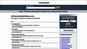 What Millionairehalloffame.com website looked like in 2011 (13 years ago)