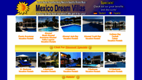 What Mexicodreamvillas.com website looked like in 2016 (8 years ago)