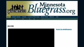 What Minnesotabluegrass.org website looked like in 2016 (8 years ago)