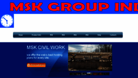 What Mskgroupindia.com website looked like in 2016 (9 years ago)