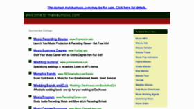 What Malukumusic.com website looked like in 2011 (13 years ago)