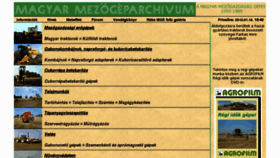 What Mezogeparchivum.hu website looked like in 2016 (8 years ago)