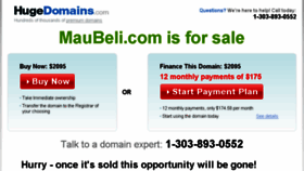 What Maubeli.com website looked like in 2016 (8 years ago)