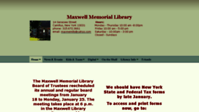 What Maxwellmemoriallibrary.org website looked like in 2016 (8 years ago)