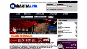 What Martialink.co.uk website looked like in 2016 (8 years ago)
