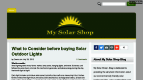 What Mysolarshopblog.com website looked like in 2016 (8 years ago)