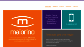 What Maiorino.com.br website looked like in 2016 (8 years ago)