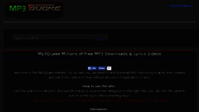What Mp3quake.com website looked like in 2016 (8 years ago)