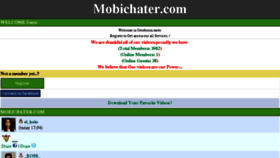 What Mobichater.com website looked like in 2016 (8 years ago)