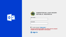 What Mail.kemlu.go.id website looked like in 2016 (8 years ago)