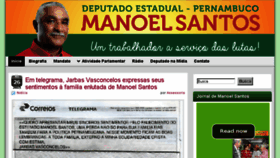What Manoelsantos.com.br website looked like in 2016 (8 years ago)