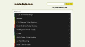 What Moviedada.com website looked like in 2016 (8 years ago)