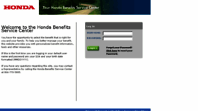 What Myhondabenefits.com website looked like in 2016 (8 years ago)